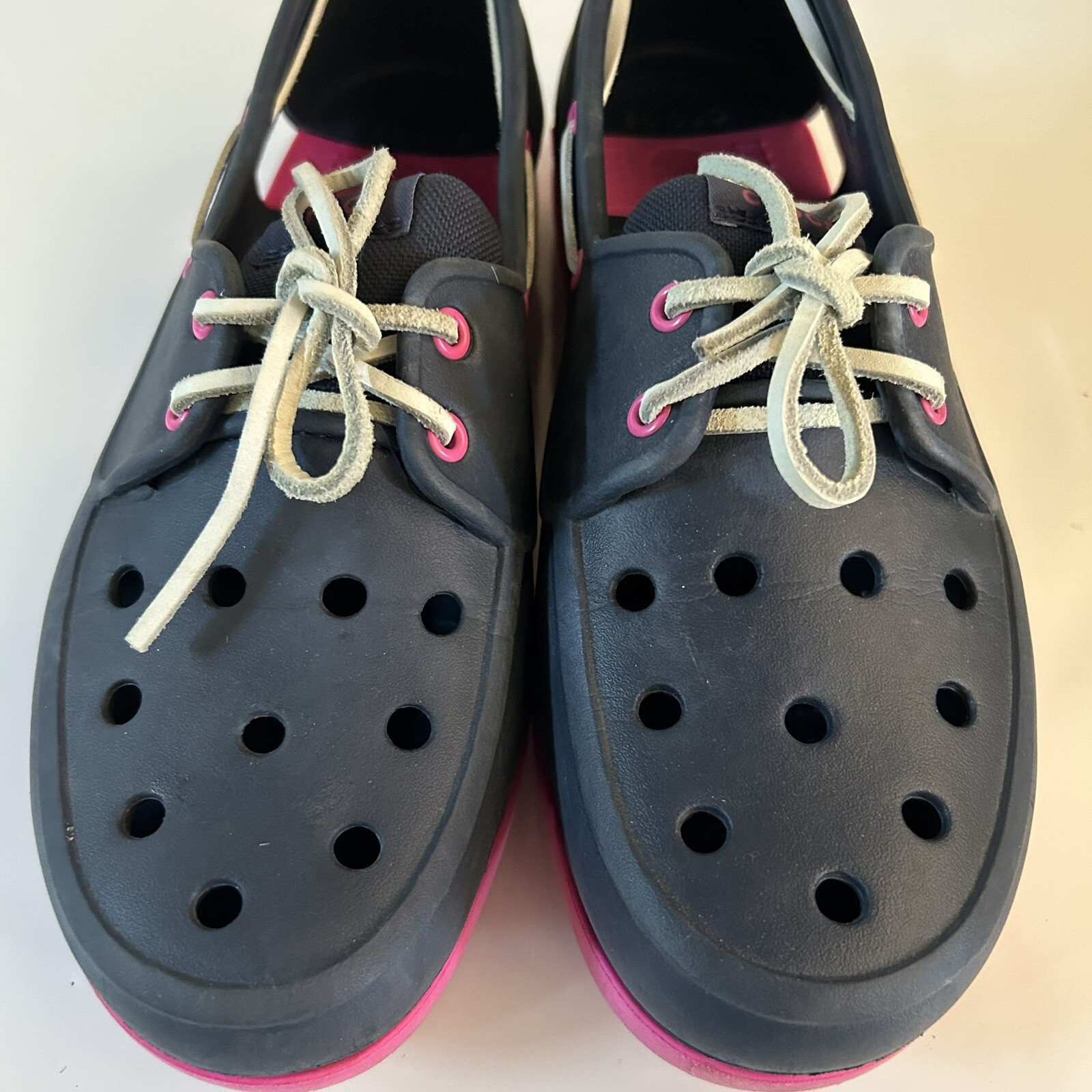 Crocs Kids Junior 6/Women’s 7.5 Beach Line Boat Rubbe… Gem