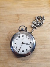 Ruhla Vintage Taschenuhr Uhr mechanisch Handa...
