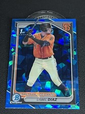 ⚫🟠Lisbel Diaz 2024 1st Bowman Chrome 🔵💎Sapphire Refractor #BCP-194 Giants