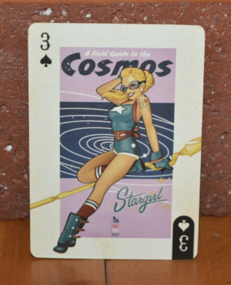 DC COMICS BOMBSHELLS SEXY & HOT TRADING PLAYING CARD STARGIRL 3 OF SPADES