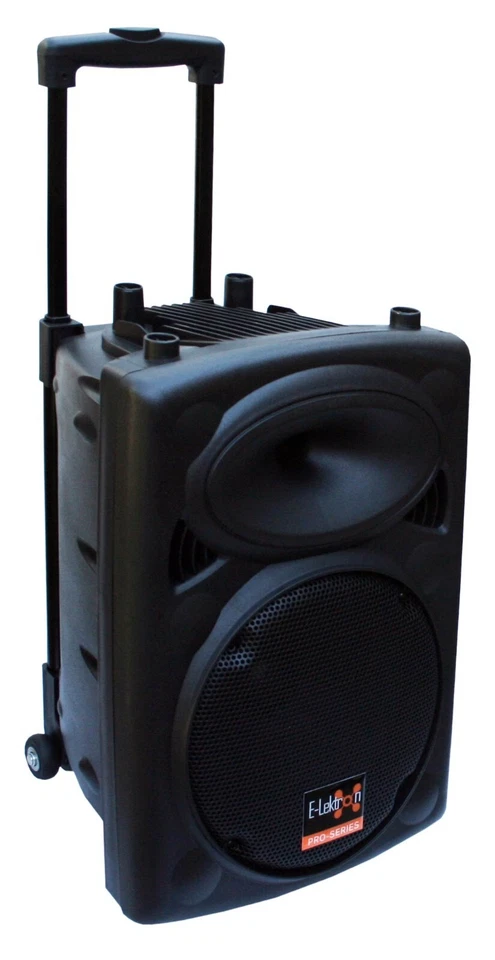 E-Lektron EL25-M 500W mobile PA Soundanlage Akku-MP3-USB-BT Mikrofon Roll-Koffer - Bild 2 von 4
