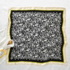 Silk Feeling Square Scarf Women Vintage Paisley Kerchief Headscarf Tied 68 68cm