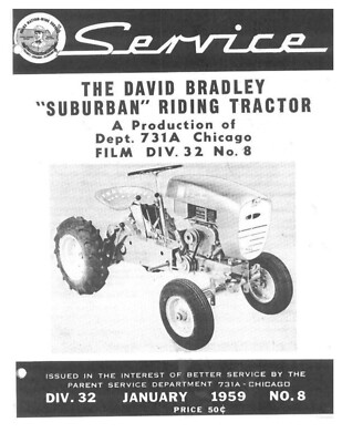 David Bradley Suburban Riding Tractor (please read description)