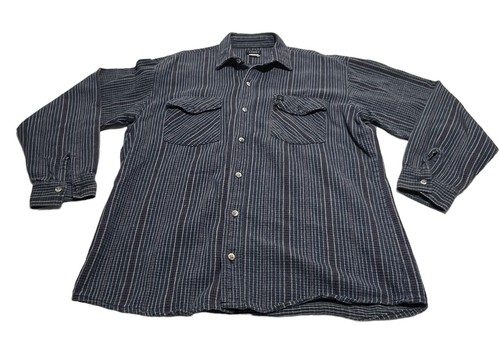 Vintage Flannel Shirt Codet Heavy Cotton Button Up Work Men's Large ...