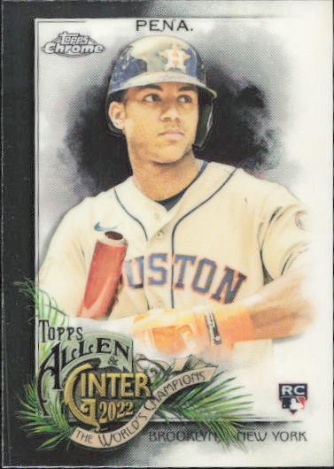 2022 Topps Chrome Allen & Ginter Baseball Jeremy Pena #137    Rookie RC