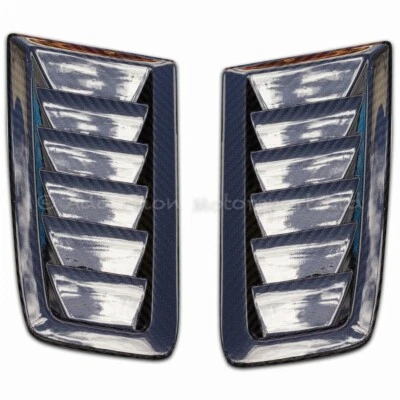 ADDICTION Prese d'aria cofano carbonio tessuto twill 3K complete 100% lucide per Ford Focus RS