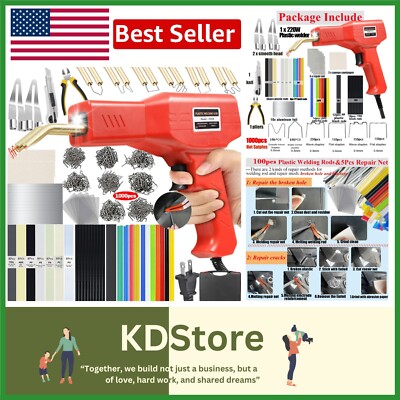Multi-Purpose Plastic Welding System - Ideal for Car Bumper & Item Repairs