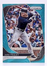 2020 Panini Prizm Teal Wave #19 Jake Fraley RC Seattle Mariners