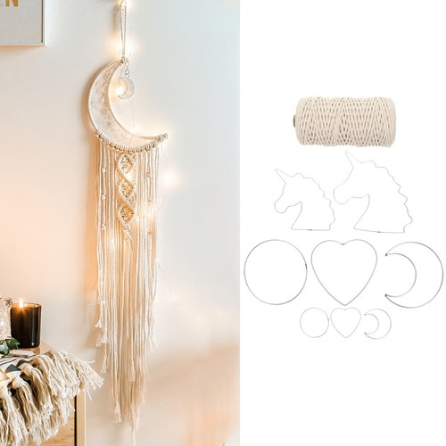 3 Count Iron Dream Catcher Ring Macrame Rings Hoops for DIY