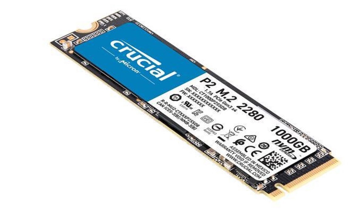 内蔵型SSD Crucial 1TB CT1000P2SSD8 NVMe 2280 SSD NEW Crucial P2 1TB m.2 2280 PCIe NVME Solid State Drive SSD