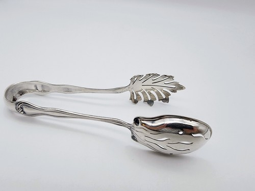 WATSON MT. VERNON STERLING SILVER 6.5" VINTAGE ICE TONGS NO MONOGRAM 70.6 GRAMS! - Picture 2 of 5