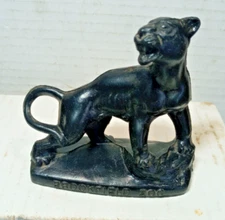 Brookfield Zoo  Black Panther mold-a-rama animal vintage wax figure souvenir