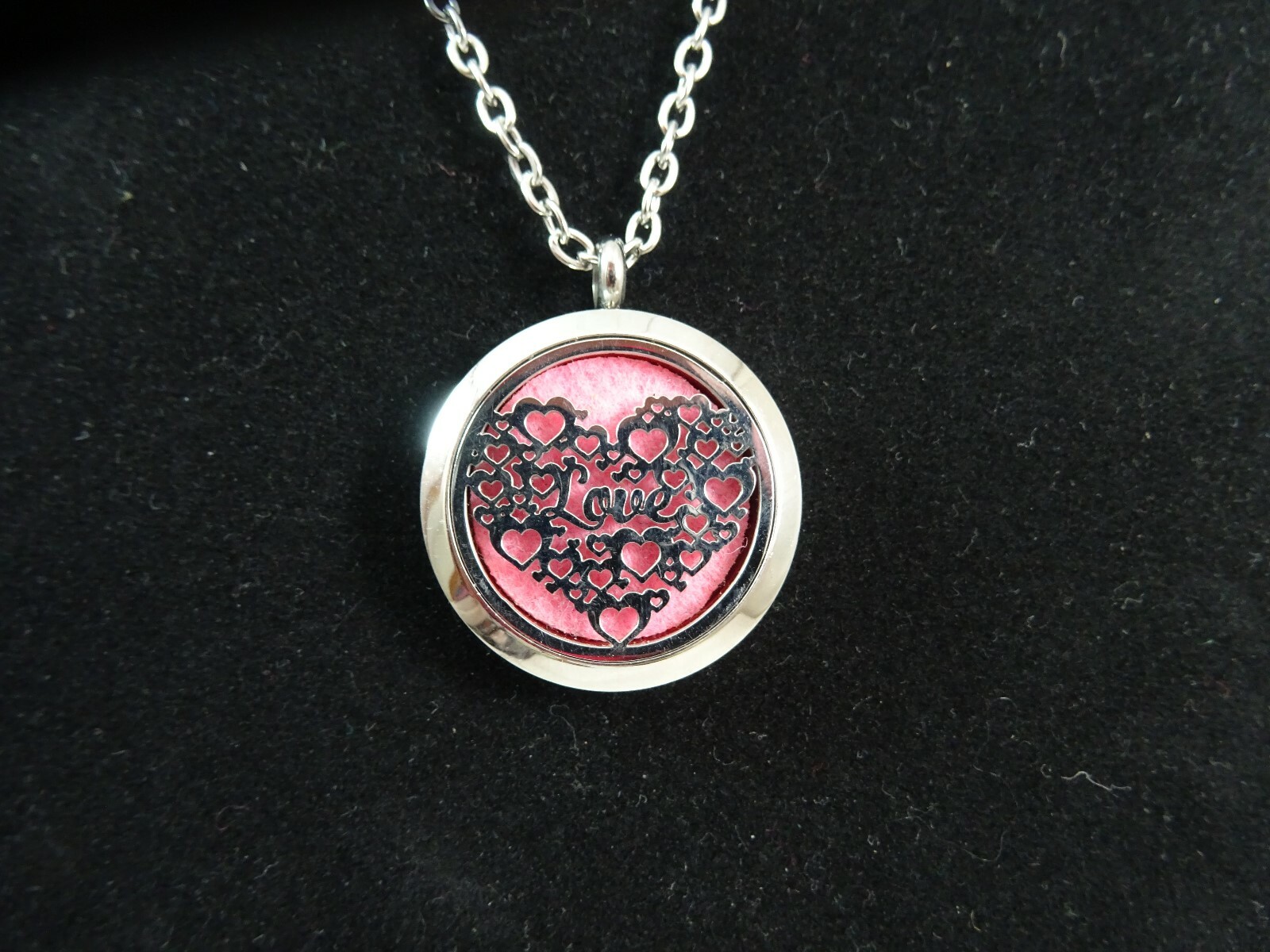 Brave Stronger Heart Essential Oil Diffuser Locket Necklace-image