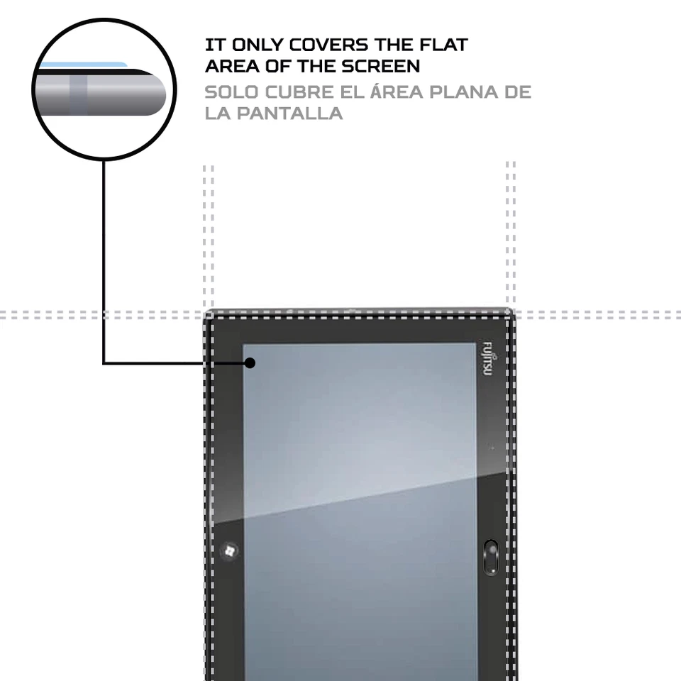 Противошоковая защита экрана для планшета Fujitsu Stylistic Q702 - Изображение 4 из 4