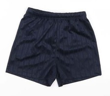 Mataln Boys Blue Polyester Blend Utility Shorts Size 7 Years Reg