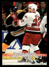 Sean Hill 2003 In The Game Action #136   Carolina Hurricanes
