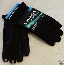 Men's Black ISOTONER Smart Touch Gloves: M-L-XL