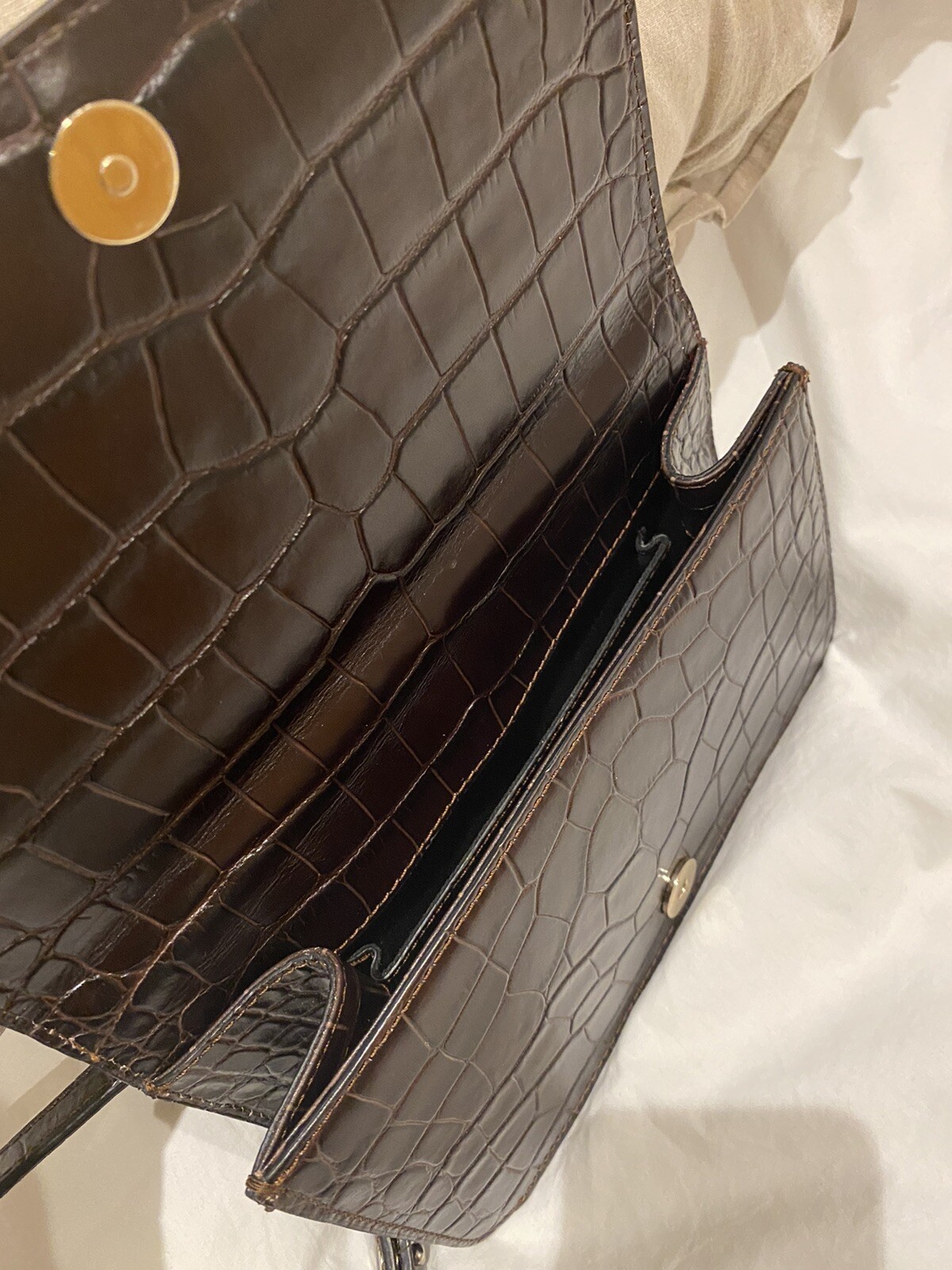 & Other Stories vintage 100percent Leather baguette handbag (RRP £150) image 3