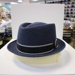 denim trilby hat