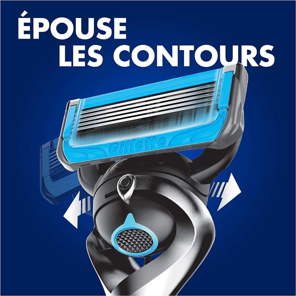 Pack De 6 Recharges De Rasoir GILLETTE PROSHIELD CHILL - 5 Lames - Compatible ProGlide & Fusion - Pour Homme