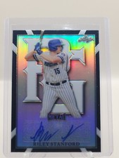 2021 Leaf Perfect Game Black Chrome Metal 6/15 Riley Stanford Georgia Tech
