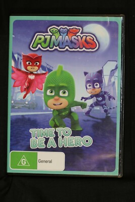 PJ Masks - Time To Be A Hero (DVD, 2017) - R4 - Preowned  (D610) 