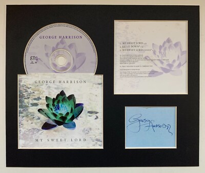 GEORGE HARRISON - Signed Autographed - MY SWEET LORD - Album Display