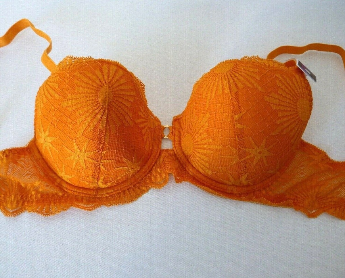 PRINCESS TAM TAM Sun Push Up Bra Foams Mayan Orange New