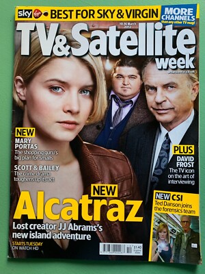TV & SATELLITE WEEK Mar-2012 SARAH JONES SAM NEILL Ted Danson Rob James-Collier