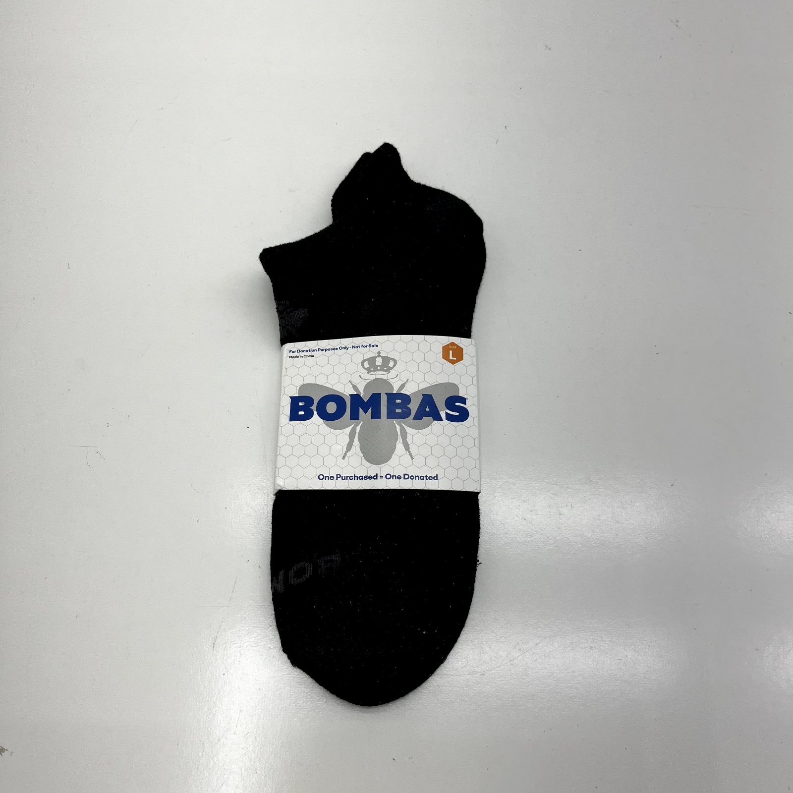 Black Ankle Socks Unisex Adult Size Large NEW *-image