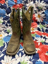 Smokey Mountain Western Cowboy boots Youth 2 Black/Green