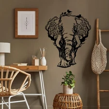 Elephant Metal Wall Art, Wall Decor, Wall Hangings, Home Decor, Modern Wall Art