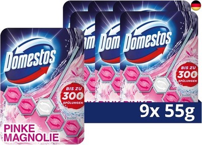 Domestos Power 5 WC Stein Pinke Magnolie WC Reiniger für effektive WC Reinigung