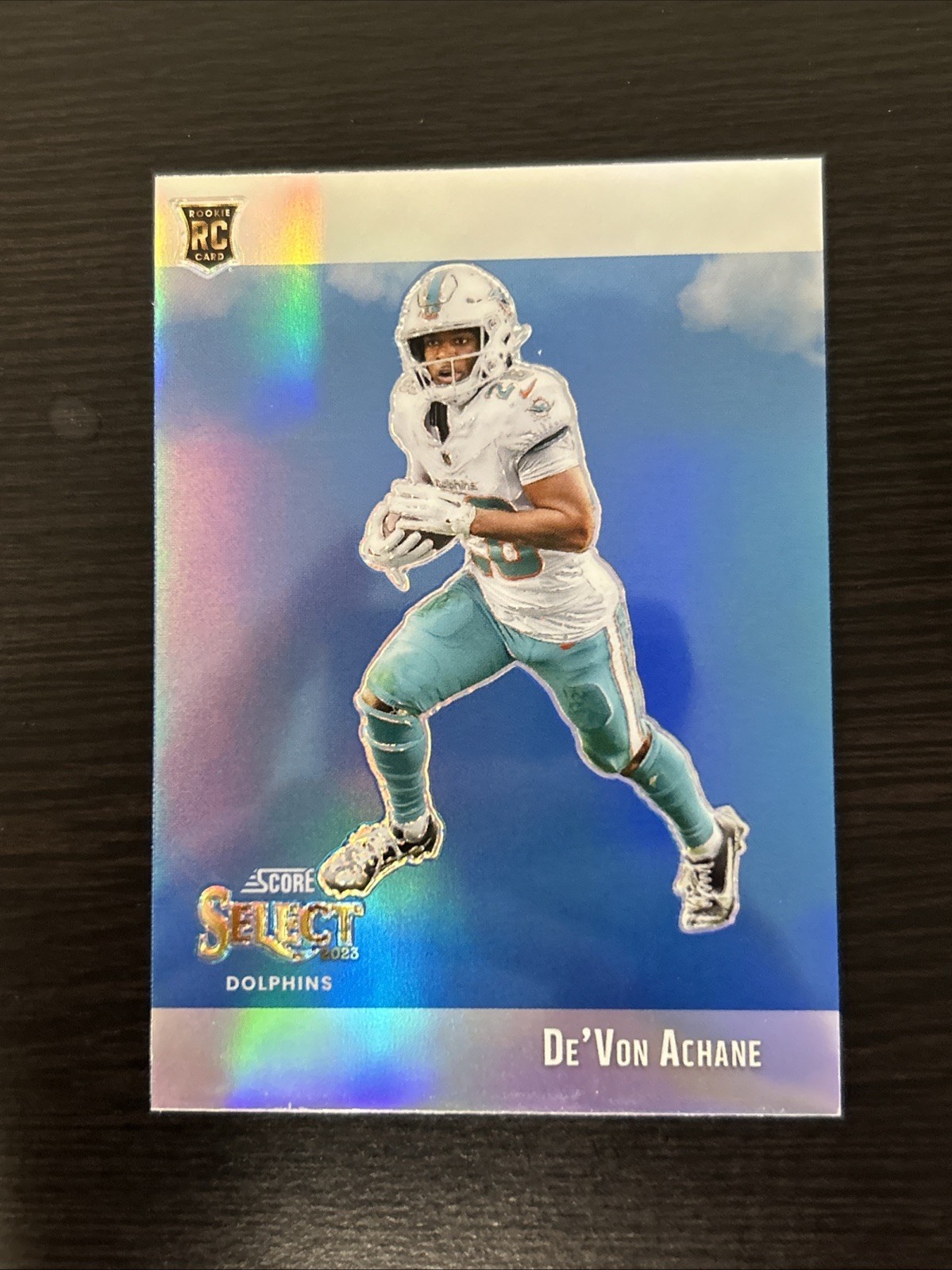 2023 Panini Select - Score Select Throwback De'Von Achane #STW-DAC Silver Prizm