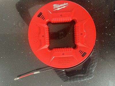 Milwaukee 100' Polyester Fish Tape W/Flexible Metal Leader 48-22-4195 EXCELLENT!