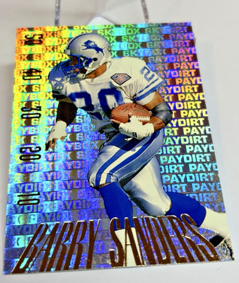 1995 Skybox Premium Paydirt Gold Barry Sanders Foil #PD23 Detroit Lions HOF