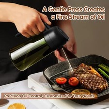 2 in 1 Olive Oil Sprayer Dispenser Cooking Baking BBQ Spray Bottle Kitchen Tool — image 5