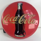 Vintage 1996 Coca-Cola Button Wall Phone Red Disc Landline Phone Lights Up