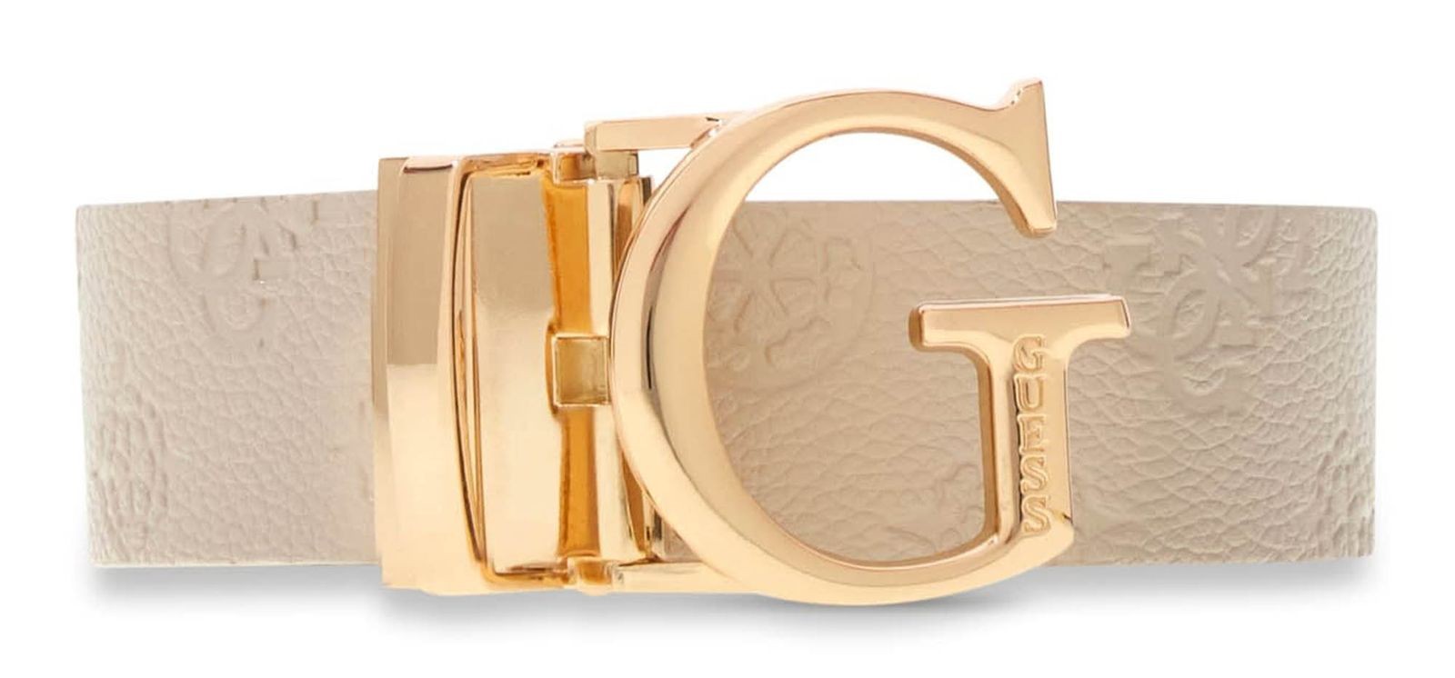 GUESS belt Ella Logo W85 Bone Logo / Brown Logo
