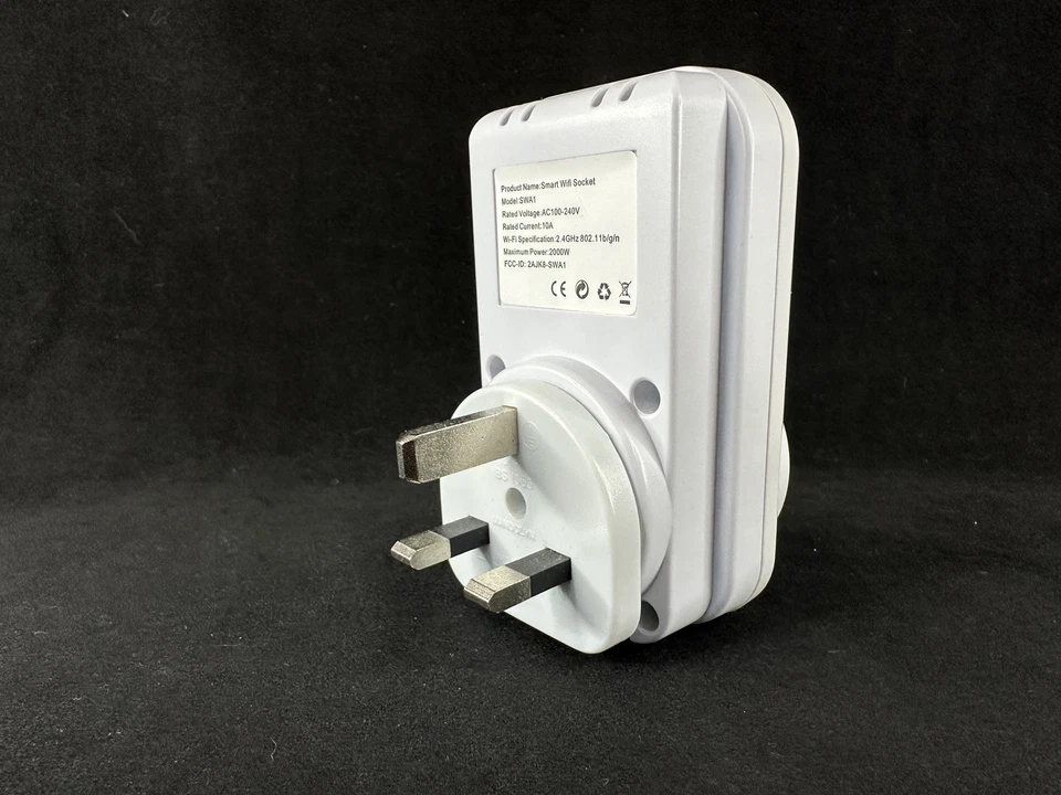 WiFi Smart Plug Alexa Google Home Remote Control Plug Socket with Timer - Image 4 of 4