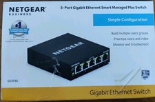 Image of NETGEAR (GS305E100UKS) 5-Port Desktop Managed Ethernet Switch