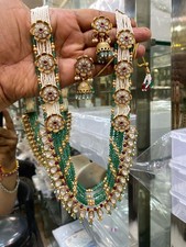 Beautiful Women's Long Necklace Sets With Earring Premium Quality
