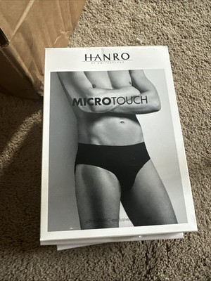 NIB Hanro Micro Touch Mens Brief Underwear White 3106 XL NWT Classic