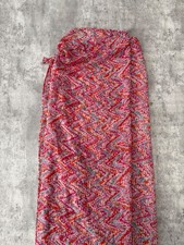 Multicolor Pink Sheer Sarong Swim Cover Up Wrap Tropical One Size Women's