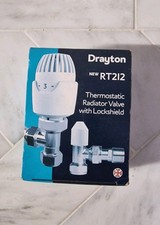 Image of Drayton RT212 15mm Angled TRV - White