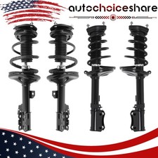 For 2004-2007 Toyota Highlander FWD Front Rear Shock Struts Coil Springs 4pcs