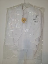 Boys Baptism Tuxedo Suit Virgin Mary Embroidered 5 Pc White Suit 3T IOP