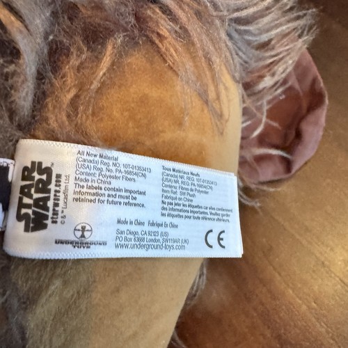 Chewbacca Star Wars Super Deluxe 24 Zoll sprechendes bewegliches Plüschtier unterirdisches Spielzeug - Bild 11 von 16