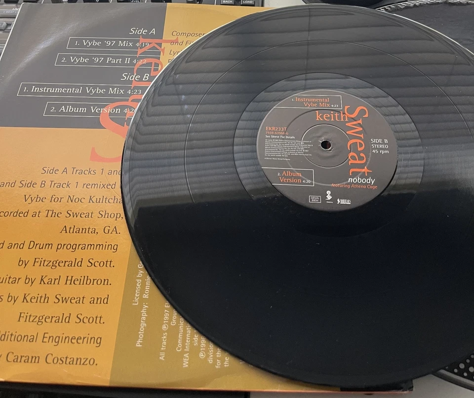 Keith Sweat – Nobody OG 1997 EURO Press 12" In Picture Cover VG+/VG+ - Image 2 of 2