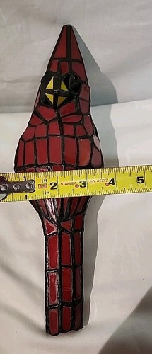 Novility Stain Glass Art Style Red Robbin Figurine - Picture 4 of 8